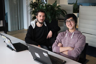 Auszubildende Kai und Sungro